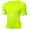 image:imageRoadbox Mens Compression Shirt Short Sleeve Cool Dry Athletic Football Base Layer Tops Sports Running Workout T ShirtsFluorescent Yellow