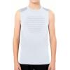 image:imageRoadbox Baseball Chest Protector Youth Padded Compression Shirt Heart Guard Sternum Rib Gear for Football Softball Lacrosse04 whitegray