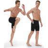 image:imageRoadbox Compression Shorts Men with Pocket 12 Pack Quick Dry Spandex Running Athletic Workout Perfoemance Underwear2 Pack Black  Black