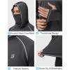 image:imageRoadbox UPF 50 Fishing Shirts for Men Long Sleeve UV Sun Hoodie with Mask Outdoor Swim Hiking Running Workout Rash GuardDark Gray