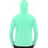 image:imageRoadbox UPF 50 Fishing Shirts for Men Long Sleeve UV Sun Hoodie with Mask Outdoor Swim Hiking Running Workout Rash GuardGreen