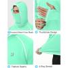 image:imageRoadbox UPF 50 Fishing Shirts for Men Long Sleeve UV Sun Hoodie with Mask Outdoor Swim Hiking Running Workout Rash GuardGreen