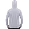 image:imageRoadbox UPF 50 Fishing Shirts for Men Long Sleeve UV Sun Hoodie with Mask Outdoor Swim Hiking Running Workout Rash GuardLight Gray