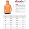 image:imageRoadbox UPF 50 Fishing Shirts for Men Long Sleeve UV Sun Hoodie with Mask Outdoor Swim Hiking Running Workout Rash GuardOrange