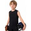 image:imageRoadbox Youth Baseball Chest Protector Heart Guard Sternum Protection Padded Compression Shirt Softball Football LacrosseBlack