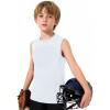 image:imageRoadbox Youth Baseball Chest Protector Heart Guard Sternum Protection Padded Compression Shirt Softball Football LacrosseWhite