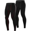 image:imageRoadbox 2 Pack Mens Compression Pants Quick Dry Running Tights Workout Leggings Athletic Base Layer for Gym Football Yoga