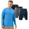 image:imageRoadbox Size M Mens Sun Protection Long Sleeve Shirts amp Mens 3 Pack Compression Shorts Underwear