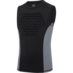 image:imageRoadbox Youth Baseball Chest Protector Heart Guard Sternum Protection Padded Compression Shirt Softball Football LacrosseBlackGray