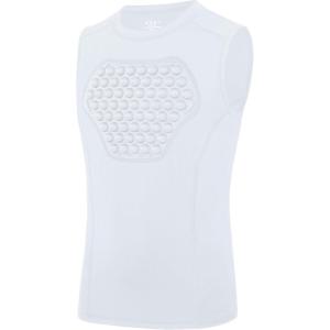 image:imageRoadbox Youth Baseball Chest Protector Heart Guard Sternum Protection Padded Compression Shirt Softball Football LacrosseWhite