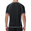 image:imageRoadbox Mens Short Sleeve Swim Shirt UPF 50 Quick Dry Rash Guard UV Sun Protection Water TShirt for Beach and SurfingBlack