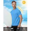 image:imageRoadbox Mens Short Sleeve Swim Shirt UPF 50 Quick Dry Rash Guard UV Sun Protection Water TShirt for Beach and SurfingMedium Blue