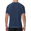 image:imageRoadbox Mens Short Sleeve Swim Shirt UPF 50 Quick Dry Rash Guard UV Sun Protection Water TShirt for Beach and SurfingNavy Blue