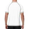 image:imageRoadbox Mens Short Sleeve Swim Shirt UPF 50 Quick Dry Rash Guard UV Sun Protection Water TShirt for Beach and SurfingWhite