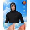 image:imageRoadbox Mens UPF 50 Sun Protection Hoodie UV Long Sleeve Fishing Shirts Outdoor Swim Hiking Running Workout Rash GuardBlack
