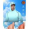 image:imageRoadbox Mens UPF 50 Sun Protection Hoodie UV Long Sleeve Fishing Shirts Outdoor Swim Hiking Running Workout Rash GuardDark Blue Green Gradient