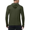 image:imageRoadbox Mens UPF 50 Sun Protection Hoodie UV Long Sleeve Fishing Shirts Outdoor Swim Hiking Running Workout Rash GuardDark Green