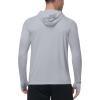 image:imageRoadbox Mens UPF 50 Sun Protection Hoodie UV Long Sleeve Fishing Shirts Outdoor Swim Hiking Running Workout Rash GuardLight Gray