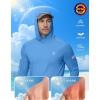 image:imageRoadbox Mens UPF 50 Sun Protection Hoodie UV Long Sleeve Fishing Shirts Outdoor Swim Hiking Running Workout Rash GuardMedium Blue
