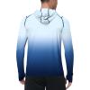 image:imageRoadbox Mens UPF 50 Sun Protection Hoodie UV Long Sleeve Fishing Shirts Outdoor Swim Hiking Running Workout Rash GuardNavy Blue Gradient