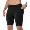 image:imageRoadbox Workout Compression Shorts for Men  8 Running Spandex Shorts with Pockets Gym Sport Athletic Performance UnderwearBlack