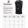 image:imageRoadbox Youth Baseball Chest Protector Kids Softball Padded Compression Shirt Rib Heart Sternum Guard for Football LacrosseBlackGray