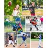 image:imageRoadbox Youth Baseball Chest Protector Kids Softball Padded Compression Shirt Rib Heart Sternum Guard for Football LacrosseWhite