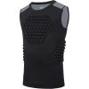image:imageRoadbox Youth Baseball Chest Protector Kids Softball Padded Compression Shirt Rib Heart Sternum Guard for Football LacrosseBlackGray