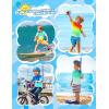 image:imageRoadbox Boys Rash Guard Short Sleeve Swim Shirt UPF 50 Sun Protection Quick Dry Kids Rashguard Water Shirt for Surf Beach01 Bluegreen