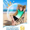 image:imageRoadbox Boys Rash Guard Short Sleeve Swim Shirt UPF 50 Sun Protection Quick Dry Kids Rashguard Water Shirt for Surf Beach02 Greenwhite
