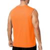 image:imageRoadbox Mens Athletic Sleeveless Shirts Quick Dry Workout Tank Top Lightweight Muscle Shirts for Sports Gym Running SummerBright Orange
