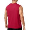 image:imageRoadbox Mens Athletic Sleeveless Shirts Quick Dry Workout Tank Top Lightweight Muscle Shirts for Sports Gym Running SummerRed