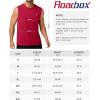 image:imageRoadbox Mens Athletic Sleeveless Shirts Quick Dry Workout Tank Top Lightweight Muscle Shirts for Sports Gym Running SummerRed