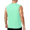 image:imageRoadbox Mens Athletic Sleeveless Shirts Quick Dry Workout Tank Top Lightweight Muscle Shirts for Sports Gym Running SummerSeaweed Green