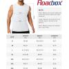 image:imageRoadbox Mens Athletic Sleeveless Shirts Quick Dry Workout Tank Top Lightweight Muscle Shirts for Sports Gym Running SummerWhite