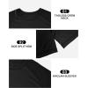 image:imageRoadbox Mens Big and Tall UPF 50 UV Sun Protection Shirts Long Sleeve Cooling Rash Guard Quick Dry Fishing Swim TShirtBlack