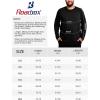 image:imageRoadbox Mens Big and Tall UPF 50 UV Sun Protection Shirts Long Sleeve Cooling Rash Guard Quick Dry Fishing Swim TShirtBlack