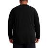 image:imageRoadbox Mens Big and Tall UPF 50 UV Sun Protection Shirts Long Sleeve Cooling Rash Guard Quick Dry Fishing Swim TShirtBlack