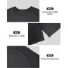 image:imageRoadbox Mens Big and Tall UPF 50 UV Sun Protection Shirts Long Sleeve Cooling Rash Guard Quick Dry Fishing Swim TShirtDark Gray