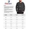 image:imageRoadbox Mens Big and Tall UPF 50 UV Sun Protection Shirts Long Sleeve Cooling Rash Guard Quick Dry Fishing Swim TShirtDark Gray