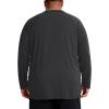 image:imageRoadbox Mens Big and Tall UPF 50 UV Sun Protection Shirts Long Sleeve Cooling Rash Guard Quick Dry Fishing Swim TShirtDark Gray