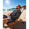 image:imageRoadbox Mens Big and Tall UPF 50 UV Sun Protection Shirts Long Sleeve Cooling Rash Guard Quick Dry Fishing Swim TShirtDark Gray