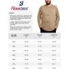 image:imageRoadbox Mens Big and Tall UPF 50 UV Sun Protection Shirts Long Sleeve Cooling Rash Guard Quick Dry Fishing Swim TShirtKhaki