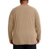 image:imageRoadbox Mens Big and Tall UPF 50 UV Sun Protection Shirts Long Sleeve Cooling Rash Guard Quick Dry Fishing Swim TShirtKhaki