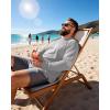 image:imageRoadbox Mens Big and Tall UPF 50 UV Sun Protection Shirts Long Sleeve Cooling Rash Guard Quick Dry Fishing Swim TShirtLight Gray