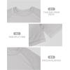 image:imageRoadbox Mens Big and Tall UPF 50 UV Sun Protection Shirts Long Sleeve Cooling Rash Guard Quick Dry Fishing Swim TShirtLight Gray