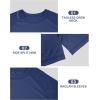 image:imageRoadbox Mens Big and Tall UPF 50 UV Sun Protection Shirts Long Sleeve Cooling Rash Guard Quick Dry Fishing Swim TShirtMedium Blue