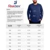 image:imageRoadbox Mens Big and Tall UPF 50 UV Sun Protection Shirts Long Sleeve Cooling Rash Guard Quick Dry Fishing Swim TShirtMedium Blue