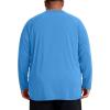 image:imageRoadbox Mens Big and Tall UPF 50 UV Sun Protection Shirts Long Sleeve Cooling Rash Guard Quick Dry Fishing Swim TShirtNavy Blue