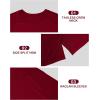 image:imageRoadbox Mens Big and Tall UPF 50 UV Sun Protection Shirts Long Sleeve Cooling Rash Guard Quick Dry Fishing Swim TShirtRed